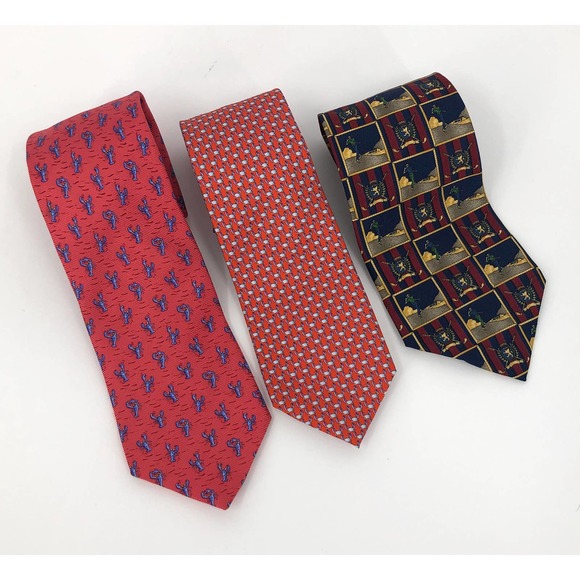 Bundle of 3 Tommy Hilfiger Ties 100% Silk - Picture 10 of 10